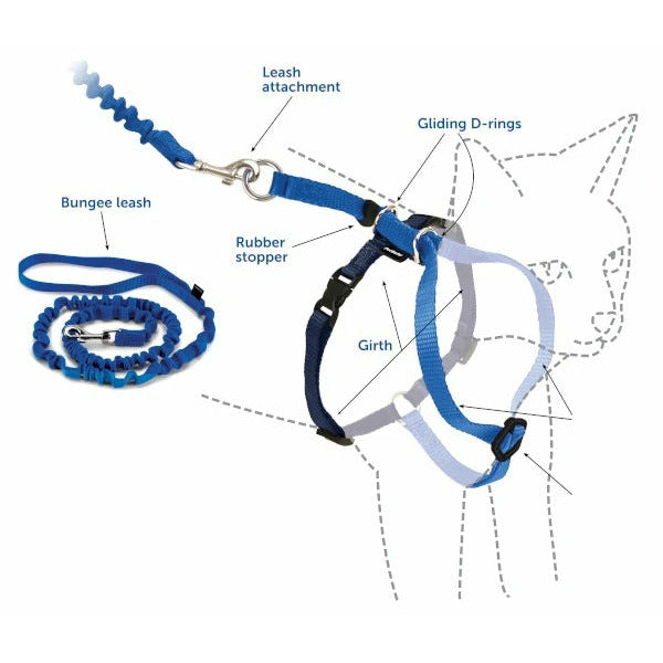 Come With Me Kitty™ Cat Harness & Bungee Leash