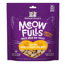 Stella Meowfulls chicken & liver cat treats 1.5oz