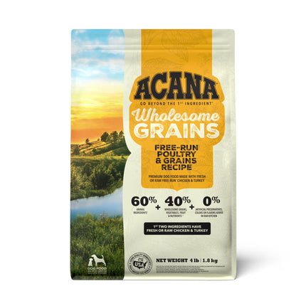 Acana Wholesome Grains Free Run Poultry Dry Dog Food 22.5lb