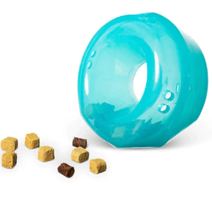 Totally Pooched Treat Dispenser Stuff N Wobble Ball Teal