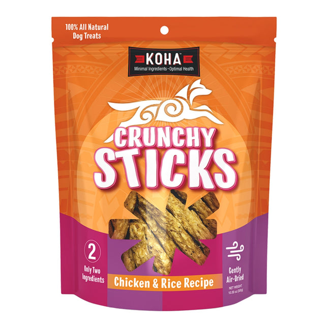 Koha Crunchy Sticks Chicken & Rice Recipe dog treats 10.58oz