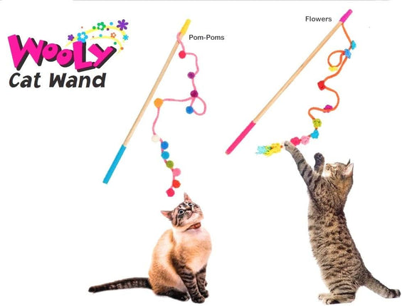 Wooly Cat Wand Toy