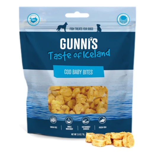 Gunni's dog Cod Baby Bites 2.5oz