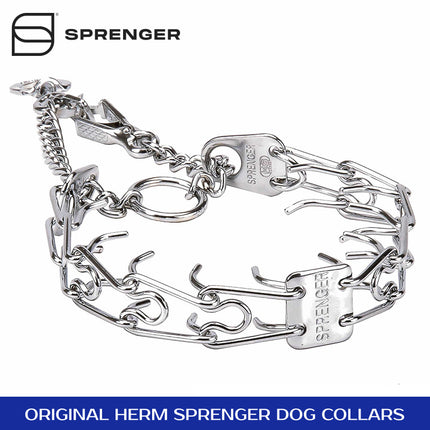 Sprenger Pinch Collar with Swivel and Quick Release Snap Hook