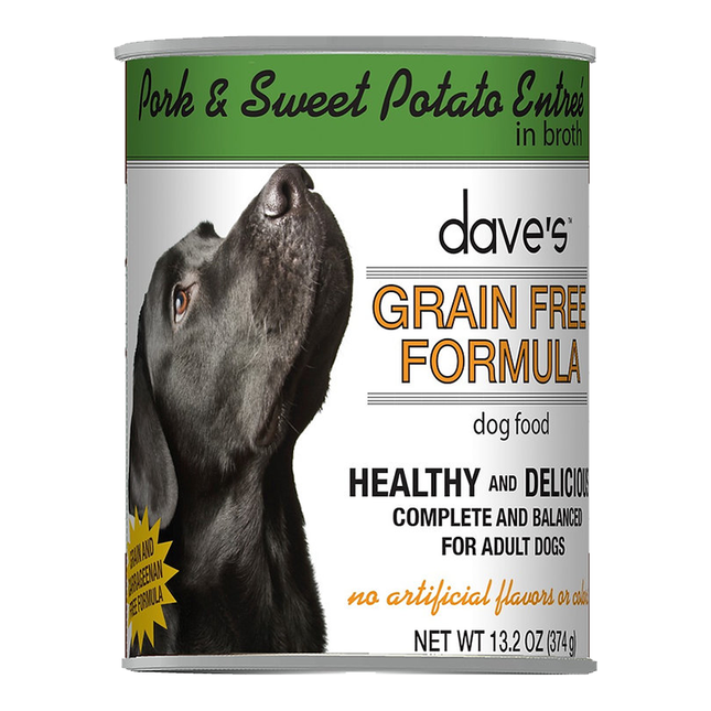 Dave's dog Grain Free Pork & Sweet Potato Entrée / 13.2 oz