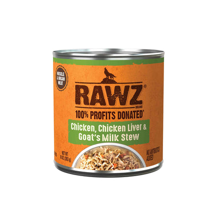 Rawz Dog - Chicken, Chicken Liver & Goat’s Milk Stew 10oz can