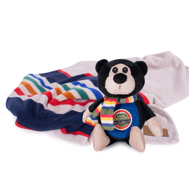 Pendleton Yellowstone Lake National Park Throw + Bear Toy Gift Set