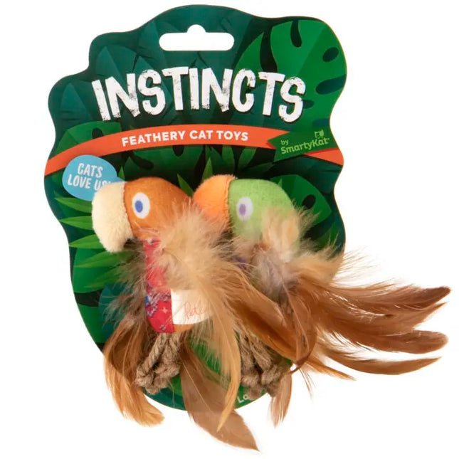 Instincts Love Mates Feather Cat toy