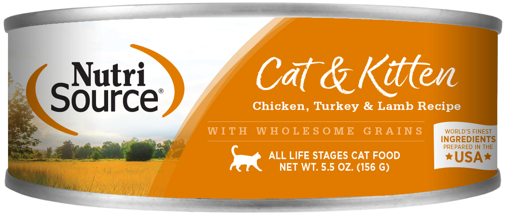 Nutrisource Cat & Kitten Chicken Turkey Lamb  5.5oz