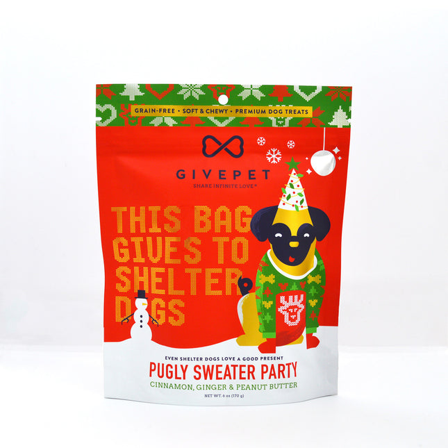 Givepet Pugly Sweater Dog treats 6oz