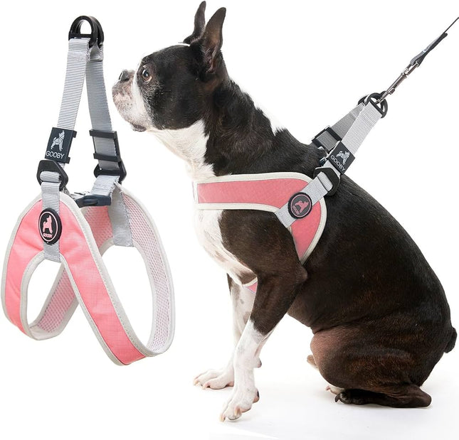 Gooby Simple Step-In Harness Pink