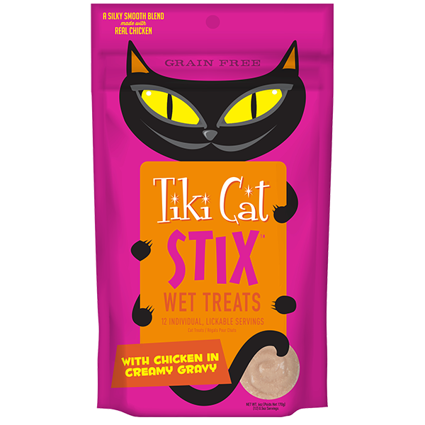 Tiki Cat Stix Wet Treats Chicken GF