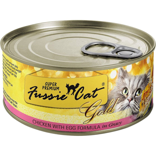 Fussie Cat Gold Chicken & Egg in Gravy 2.82oz