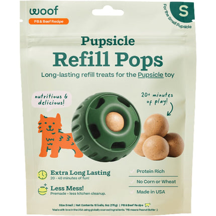 Woof Pupsicle Refill Pops PB & Beef Recipe