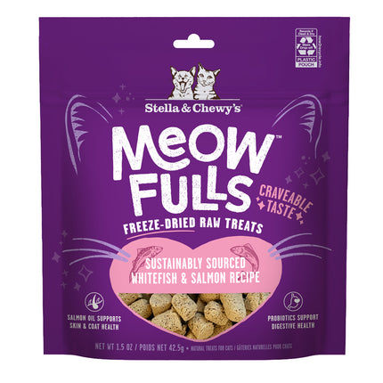 Stella Meowfulls Whitefish & Salmon cat treats 1.5oz