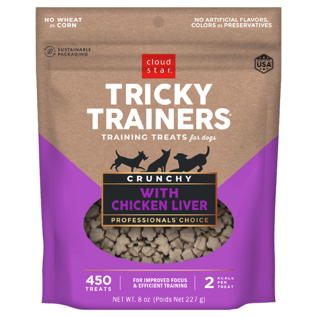 Cloudstar Tricky Trainers crunchy Chicken Liver 8oz