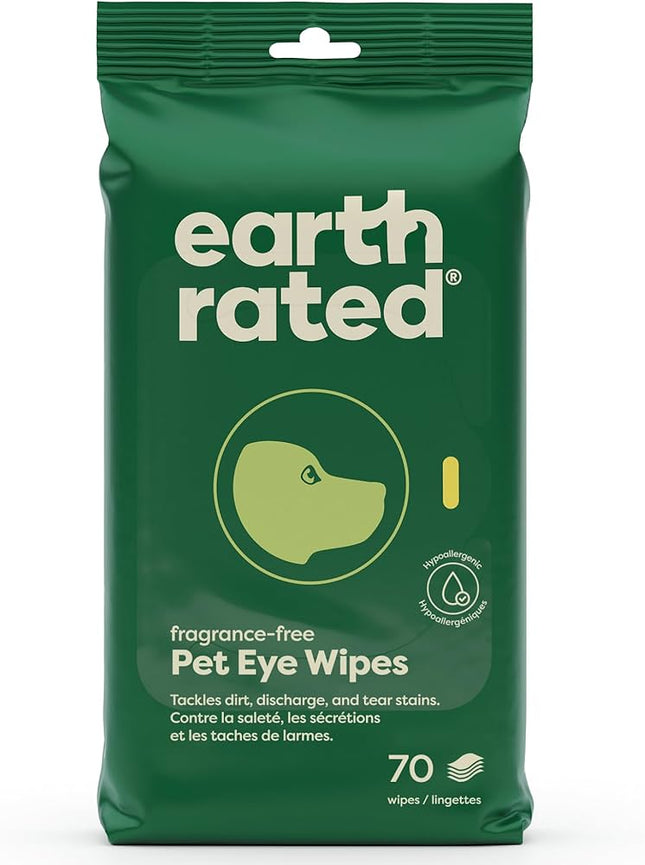 Earth Rated Pet Eye Wipes Fragrance Free