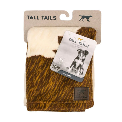 Tall Tails Navy Cowhide Blanket 30x40