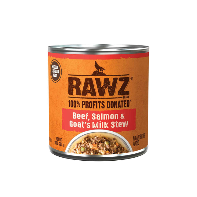 Rawz Dog - Beef, Salmon & Goat’s Milk Stew 10oz can