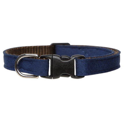 Sweet Pickles Designs- Ultrasuede Navy - Cat Collar