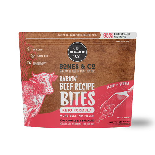 Bones & Co Beef Bites Frozen 4lb