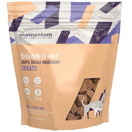 Momentum Treats Bison Liver 4oz