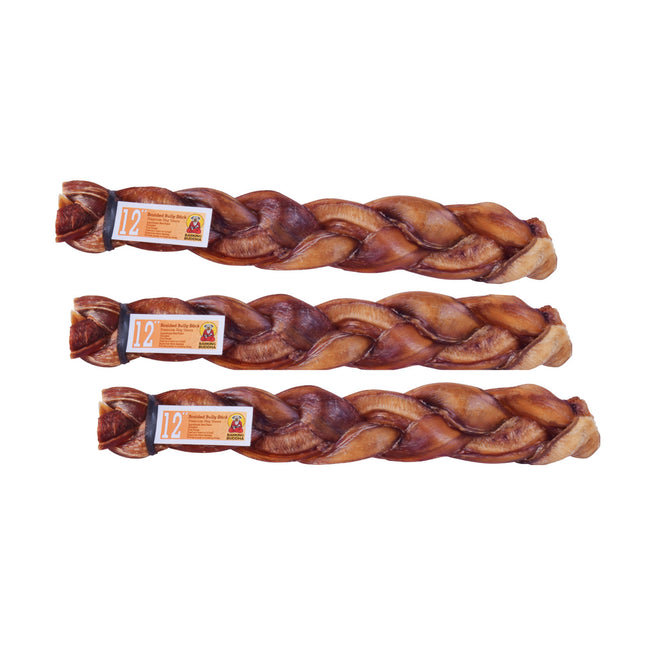 Barking Buddha Longlastics Braided bully stick