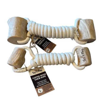 Toss N Play - Coffee Wood Chew Rope