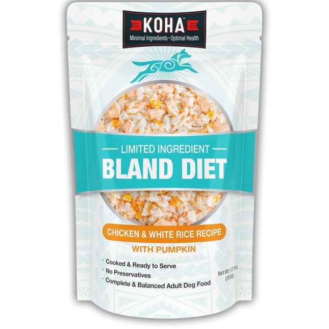 Koha Dog Bland Diets Chicken & White Rice Pouch 12.5oz