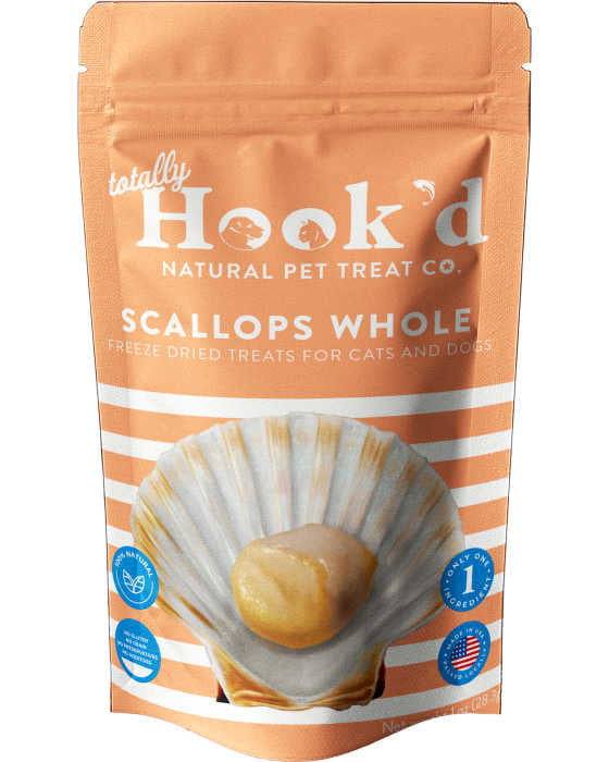 Totally Hook’d Whole Scallops Freeze Dried Treats 1oz