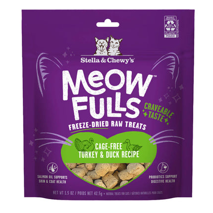 Stella Meowfulls turkey duck cat treats 1.5oz