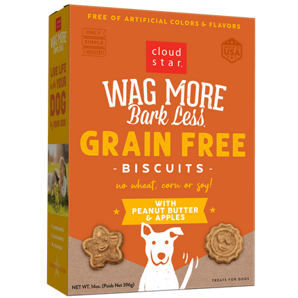 Cloudstar Wag More Peanut Butter & Apples Biscuits 14oz