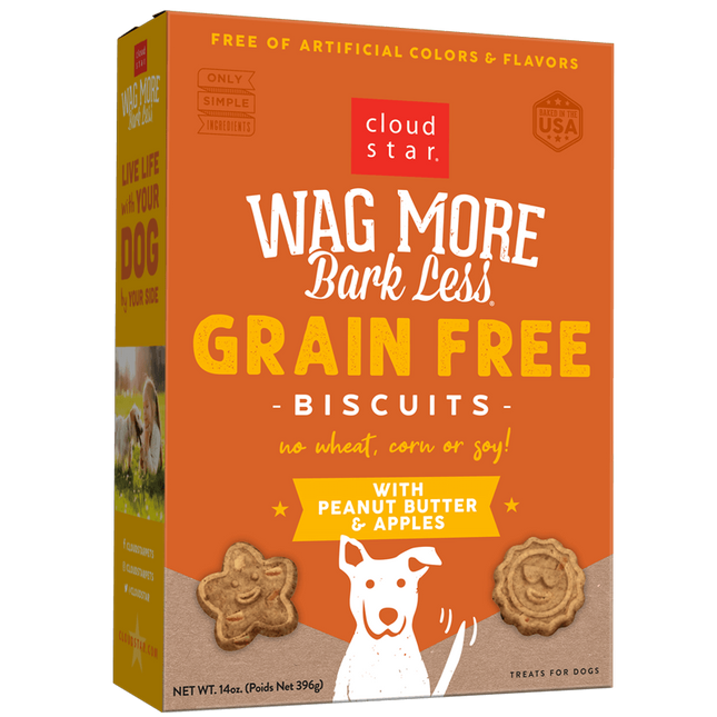 Cloudstar Wag More Peanut Butter & Apples Biscuits 14oz