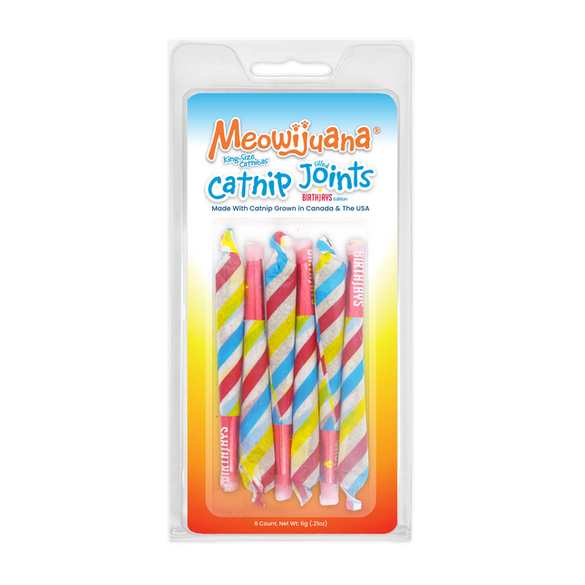 Meowijuana Party Size Catnip Filled Joints BIrthjays