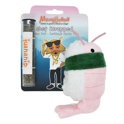 Meowijuana Get Wrapped Sushi Roll Catnip toy