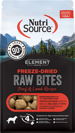 Nutri Source Freezedried Raw Bites Element Series Beef & Lamb