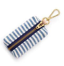 The Foggy Dog Waste Bag Holder - Lake Blue Stripe