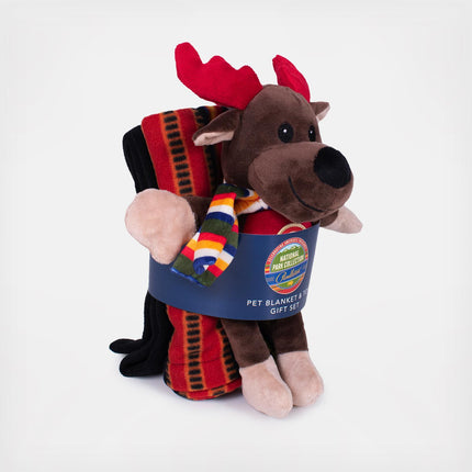 Pendleton Acadia Lake National Park Throw + Moose Toy Gift Set