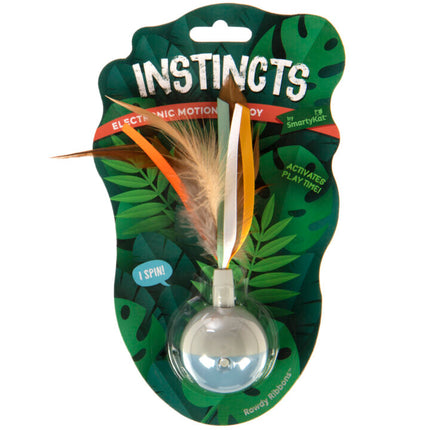 Instincts Rowdy Ribbons Electronic Motion Cat toy