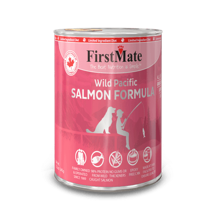 FirstMate - Limited Ingredient Wild Pacific Salmon Formula Wet Dog Food 12.2oz