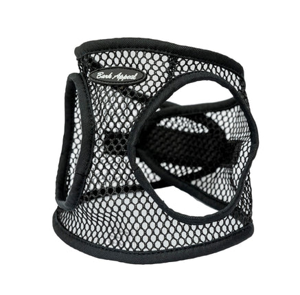 Bark Appeal Netted Step In Harness - Black