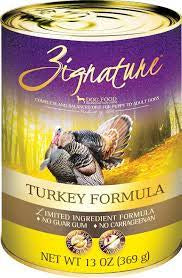 Zignature Turkey formula canned Dog food