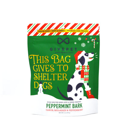 Givepet Peppermint Bark Dog treats 6oz