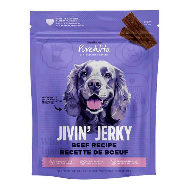 Pure Vita Jivin Jerky Beef 4oz