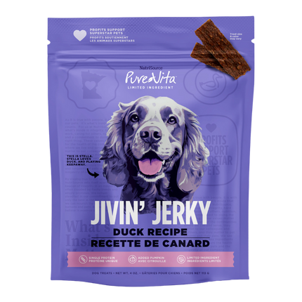 Pure Vita Jivin Jerky Duck 4oz