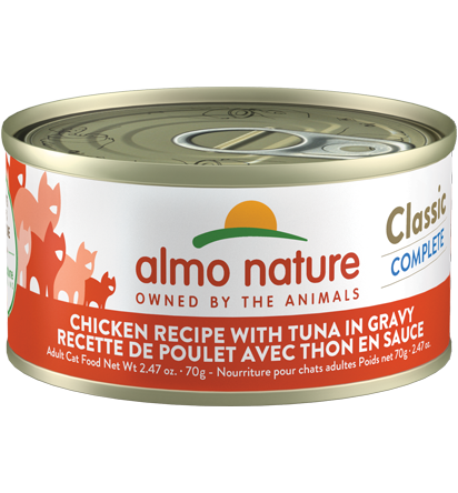 Almo Nature Cat Classic Chicken Recipe with Tuna in Gravy 2.47oz