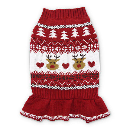 DOGO - Reindeer Fair Isle Sweater Dress