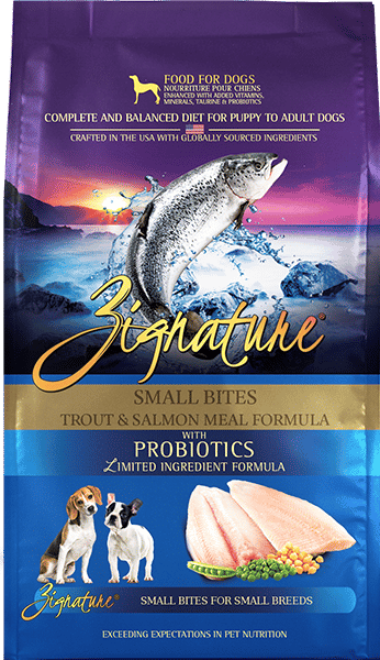 Zignature Trout & Salmon Small Bites Dry Dog Food