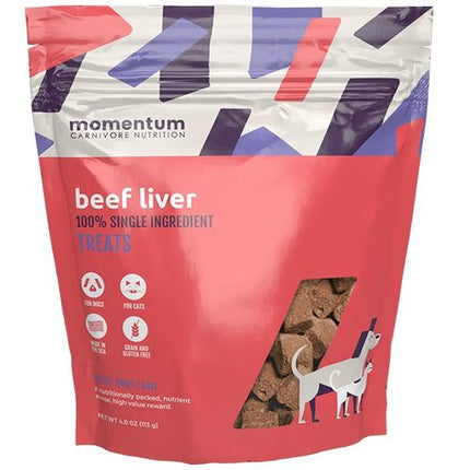 Momentum Treats Beef Liver 4oz