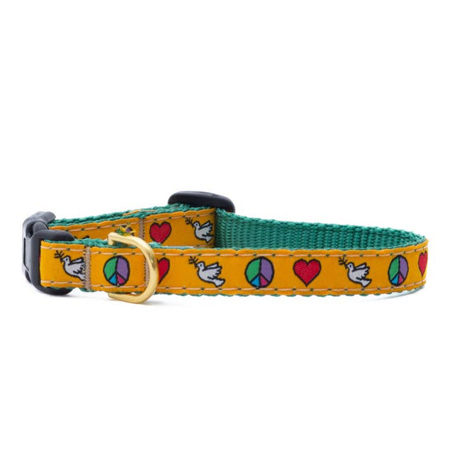 Up Country Small Breed Dog Collar - Peace